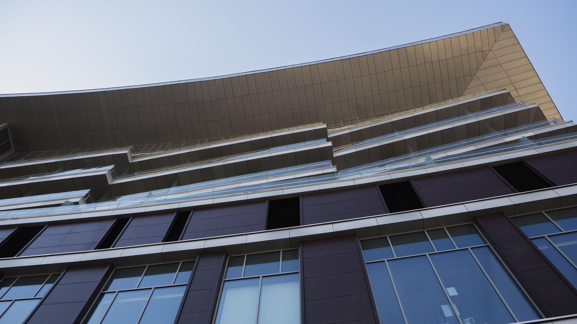Exterior facade, modern building